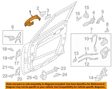 KIA OEM 14-19 Soul EV,Soul Front Door Lock Hardware-Handle, Outside 82651B2010