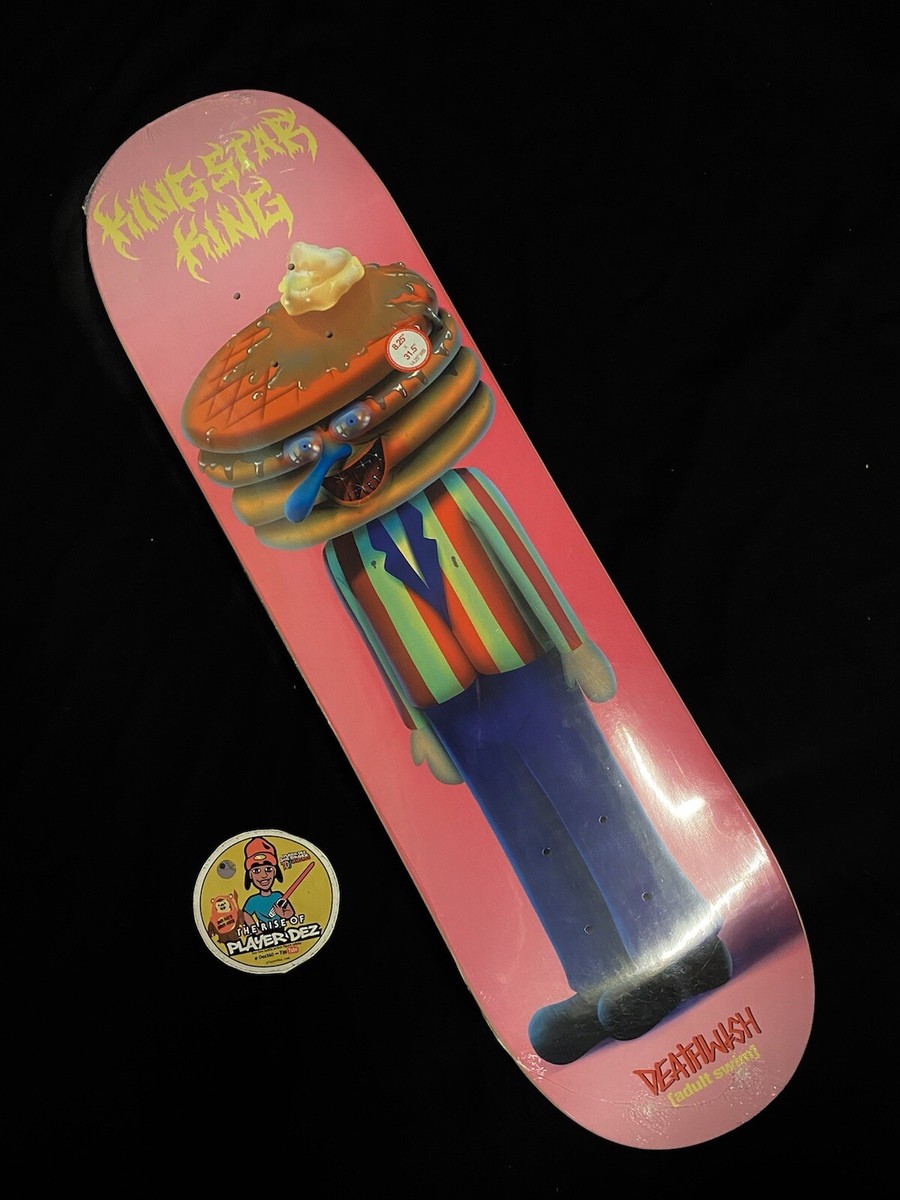 RARE Deathwish King Star King Adult Swim 8.25 Skateboard