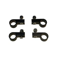 1/2 TUBING BILLIT ALUMINUM P MOUNTING CLAMP BLACK SET of (4)
