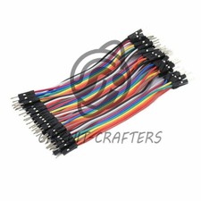 40PCS Dupont 10CM Male To Male Jumper Wire Ribbon Cable for Breadboard Arduino