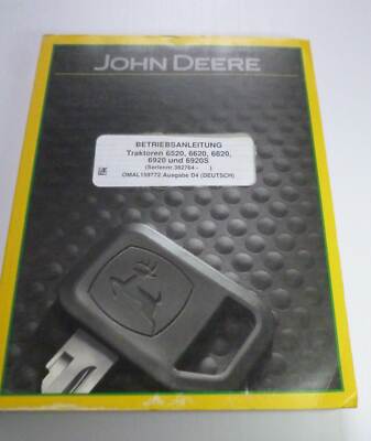 John Deere Schlepper 6520 + 6620 + 6820 + 6920 + 6920S Bedienungsanleitung