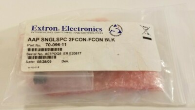 Extron 70-096-11 AAP SNGLSPC 2 FCON F Connector to Female Barrels BLACK   NEW