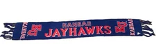 Kansas Jayhawks Football Cold Weather Scarf Point 4.0 Brand KU Jayhawks EUC