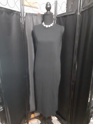Universal Thread Dress Black Sleeveless Long Size Small Goth Whimsical Boho