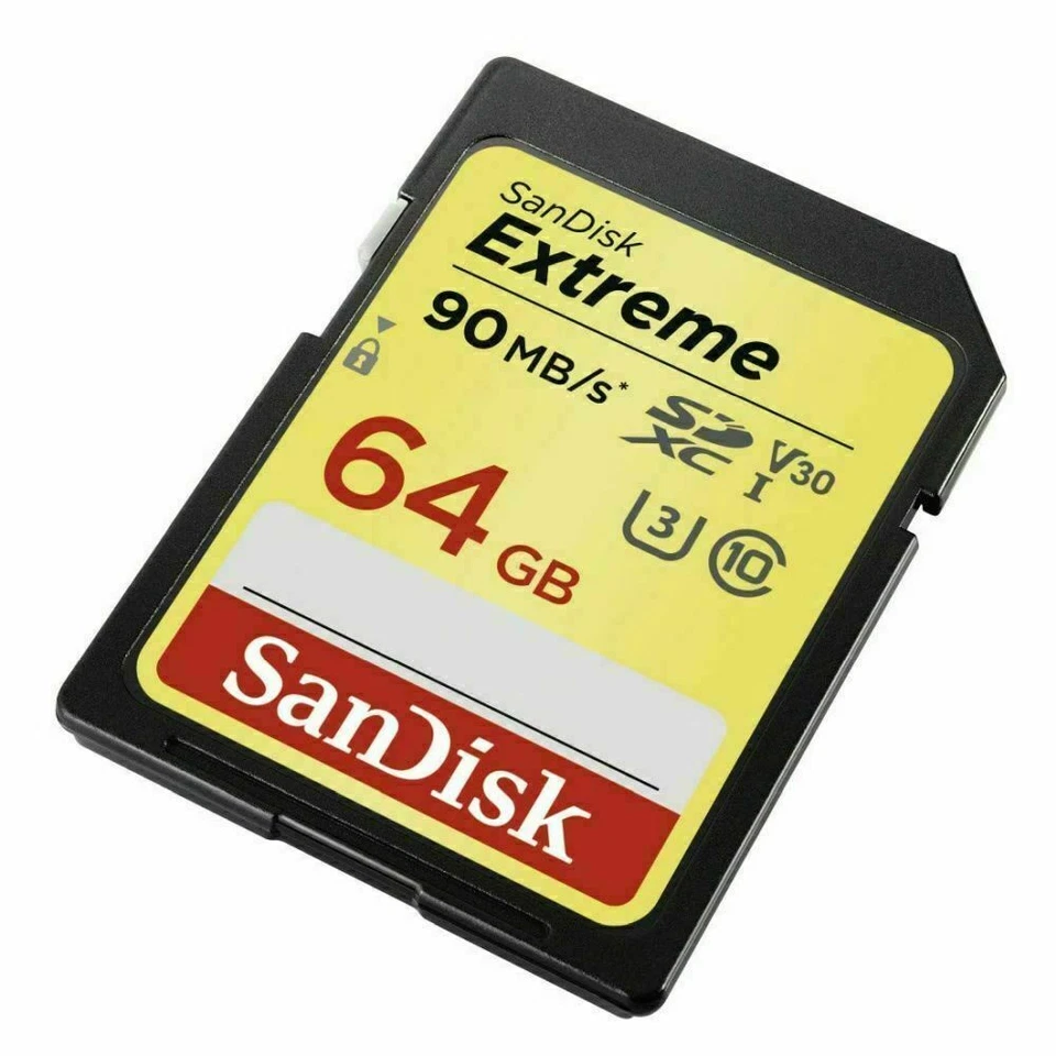 SanDisk Extreme 64GB SDXC UHS-I Card U3 90MB/s Class 10 Digital Memory  - Image 2 of 4