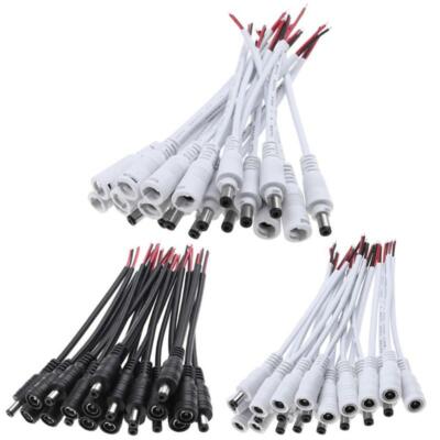 5.5x2.1 DC 12/24V Male&Female Plug Cable Wire Connector for LED Strip Light