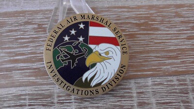 Federal Air Marshal FAMS Investigations Division Challenge Coin #A155