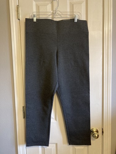 NWT Worthington Straight Leg Ankle Pants Womens XL Grey Pull On Ultra Sculpting