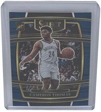 Cameron Thomas 2021-22 Select Basketball Blue Concourse Rookie Card Nets RC #21. rookie card picture