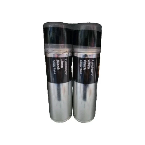 LANDROVER JAVA BLACK SPRAY PAINT 300ML HALFORDS CANS x 2