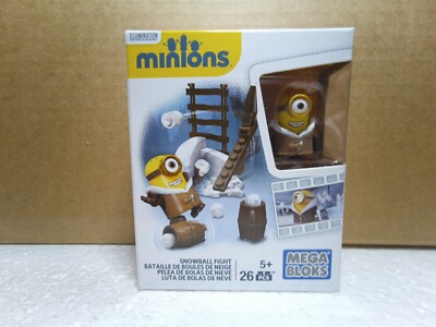 Mega Bloks Minions Snowball Fight Set NEW Sealed 26pcs Despicable Me Toy 2015