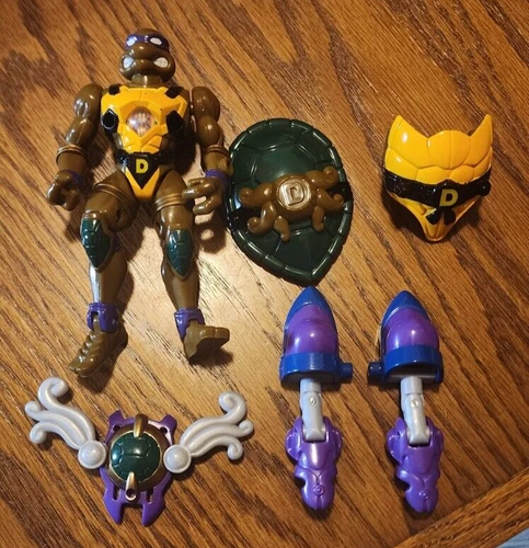 Vintage TMNT 1997 Mutant Masters Water Warrior Donatello Figure Near Complete