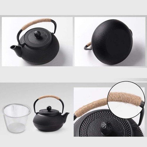 800ml Gusseisen Teekanne Japanische Teekanne Teebereiter Teekessel mit Teesieb - Bild 6 von 12