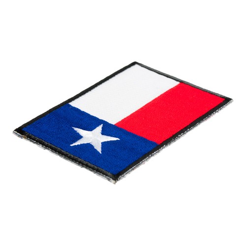 Texas State Flag Black Border Patch, 50 State Flag Patches - Picture 5 of 5