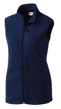 Nwt L, Large Navy Women Fleece Vest Clique Super Soft Full Zip Lqo00017 Light