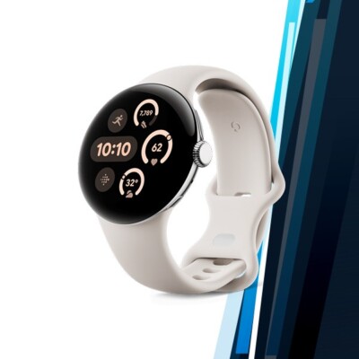 Google Pixel Watch 3 iOS Android Smartwatch (41mm/Porcelain/AMOLED