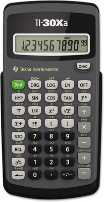 Texas Instruments TI-30XA Schulrechner - Einzeiliges, 10-stelliges Display