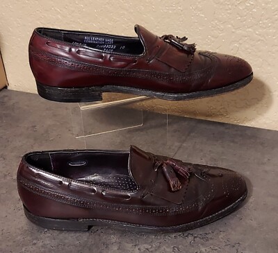 VTG Hanover Shoes Men\'s 9 C/A Loafer Master Flex All Leather Tassel USA HANOVER Masterflex Cordovan Leather Tassel Wingtip Loafer  main image 3
