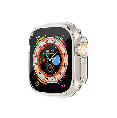 For iWatch Ultra 9 8 7 6 5 SE Case Clear Screen Cover Protector 49 45 44 41 40mm - Picture 4 of 14