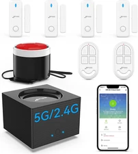 Home Alarm System, Door Alarm System with Phone APP Alert, Door Window Sensor, R