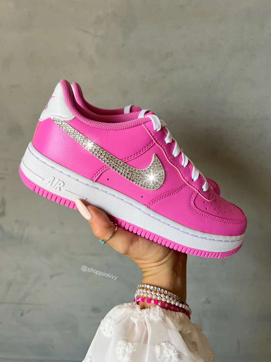 custom pink nike air force 1