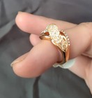 Hypoallergenic Gold Plated Stainless Steel Fashion Ring Cubic Zirconia 8 — photo 8