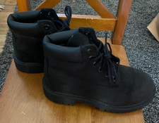 Kids Youth Timberland boots 12707 6" black Waterproof Size 13