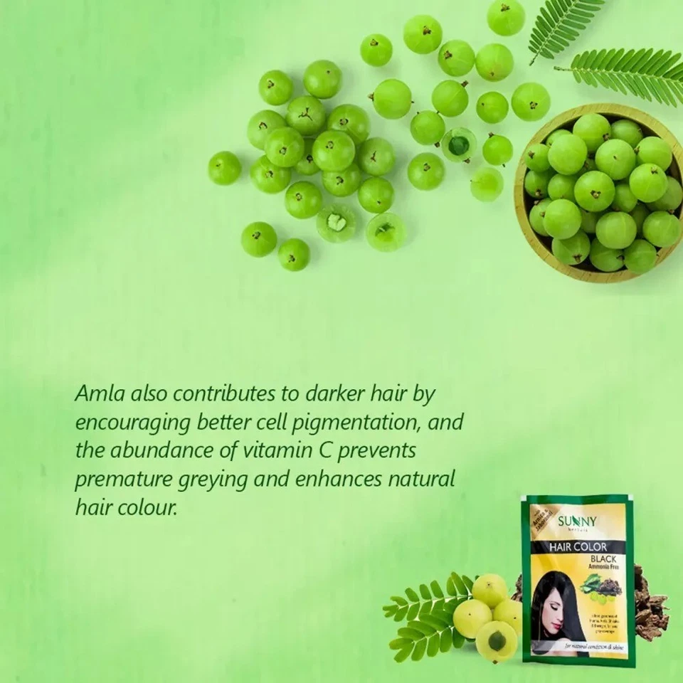 Color de cabello Bakson Sunny (negro) (20 g) Foto 4 de 4