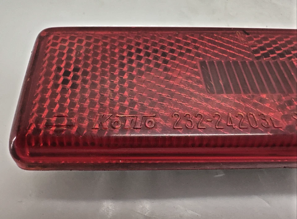 1984-1989 Nissan Z31 300ZX conjunto de 2 lentes traseiras marcadoras laterais esquerda e direita fabricante de equipamento original - Imagem 3 de 4