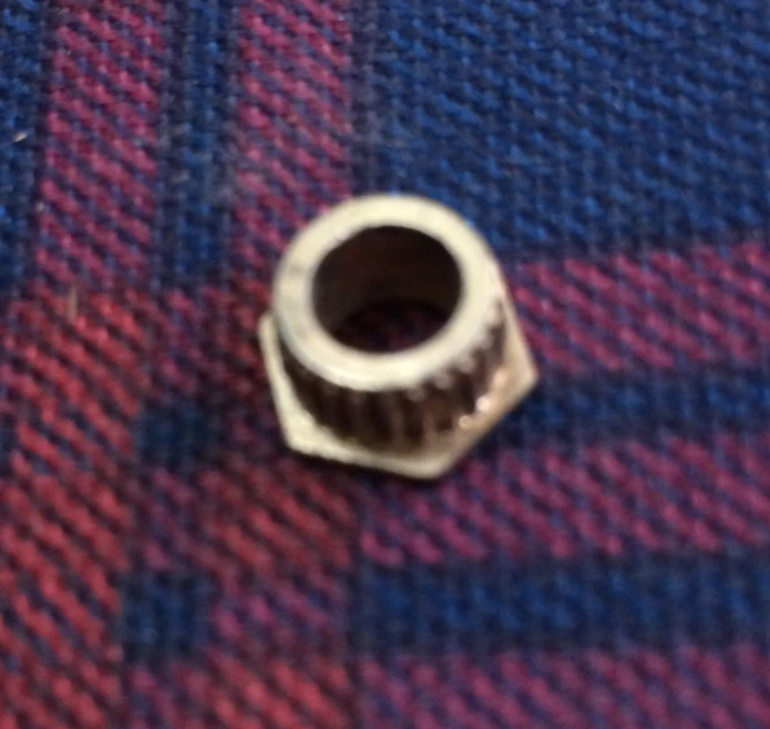 Sintonizador de guitarra Waverly vintage de latón de los años 60 buje hexagonal/ferrula Martin Gretsch Foto 3 de 3