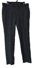 NWT Boohoo Man Mens Skinny Fit Pleated Textured Pants Trousers Size 34x31