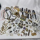 Vintage Lot Of Costume Gold Tone Silver Toned Jewelry And Watches Please Read