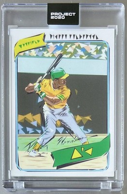 Rickey Henderson by Naturel #359 Topps Project 2020 -  1980 Topps Rookie Art