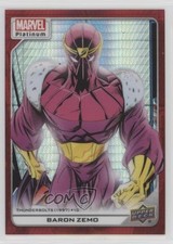 2023 Upper Deck Marvel Platinum High Series Red Prism /199 Baron Zemo #154 02aj