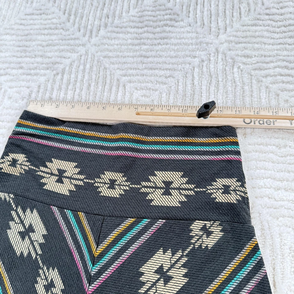 Mossimo Supply Co Falda Mujer M Gris Azteca Chevron Rayas Maxi Boho Y2K Foto 2 de 4