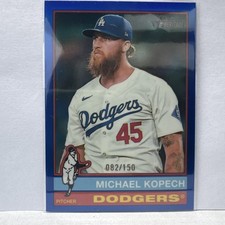 Michael Kopech 2025 Heritage Chrome Blue /150 288 Dodgers