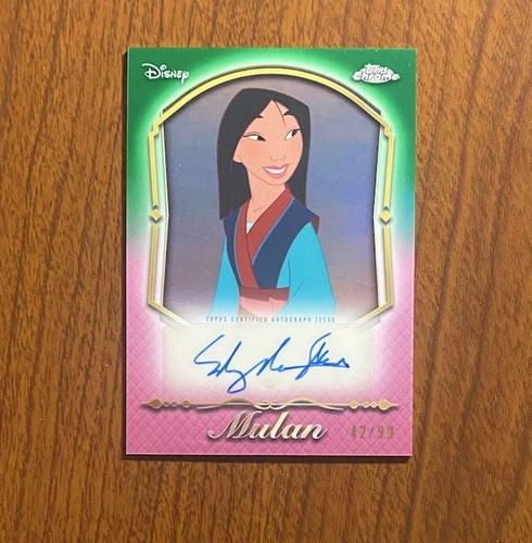 2026 Topps Chrome Disney Mulan Green Refractor Princess Auto /99 Ming-Na Wen