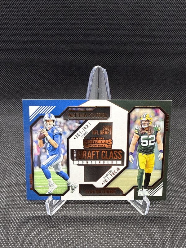 2024 Panini Historic Draft Class Contenders Matthew Stafford, Clay Matthews #24