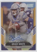 2021 Score Rookies Gold Zone Signatures 25/50 Brady White #371 Auto 0c2
