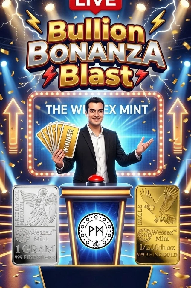 Wessex Mint Bullion Deals – Gold, Silver, Copper - Auctions starting at £2!