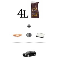 Hoffcar Wartungskit 3 Filter Und 4L ÖL FüR Hyundai Elantra 2.0 105KW Ab 2003