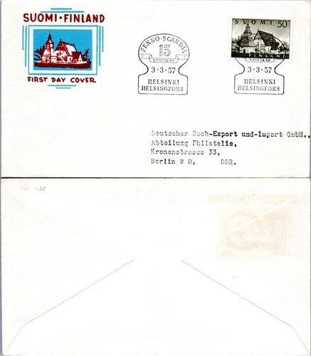 FINLAND FDC 1957 HELSINKI     (A1/26)