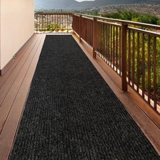Custom Size Anti-Slip Dark Gray Outdoor Runner Rug