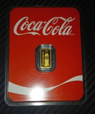 Coca Cola lingotto oro puro 999 24k 0,5g Edizione Limitata!