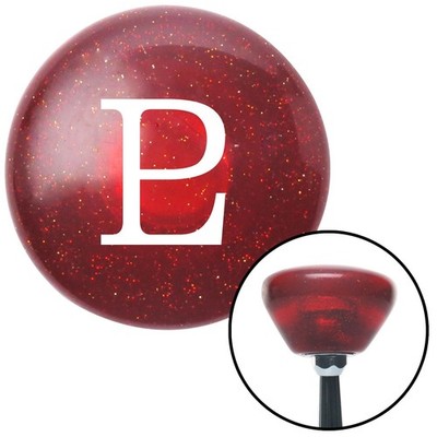 White Pluto Red Retro Metal Flake Shift Knob w/ M16x1.5 Insert Shifter Auto