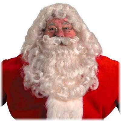 Halco Professional Santa Wig and Beard Set Costume Accessory, Red, One Size