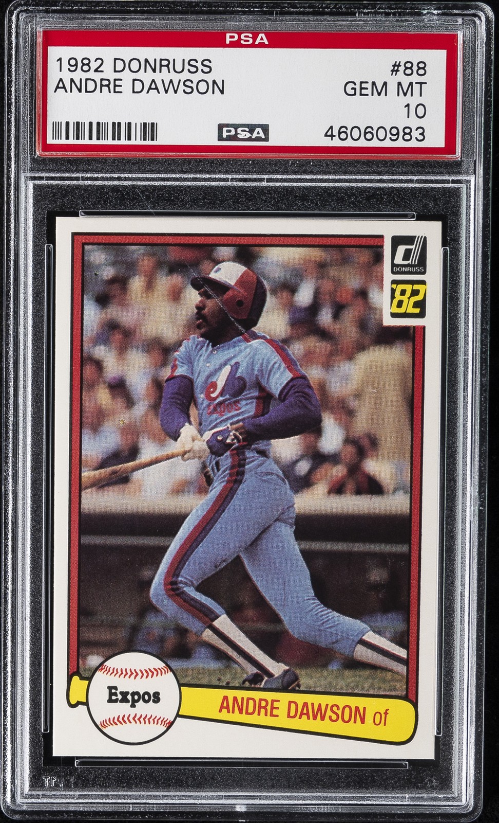 1982 DONRUSS #88 ANDRE DAWSON PSA 10