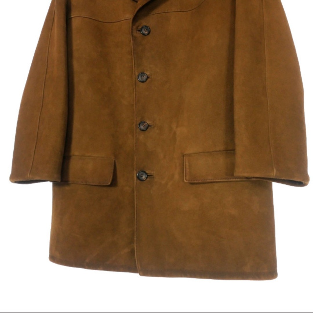 PRADA ブラウン ジャケット PRADA 23AW Suede Jacket Car Coat Blouson 44 Brown Tea 1V97