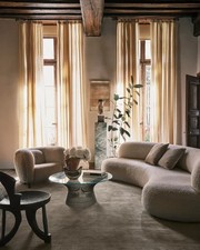 Nordic Knots Mohair Taupe Rug High-Craft Hand...