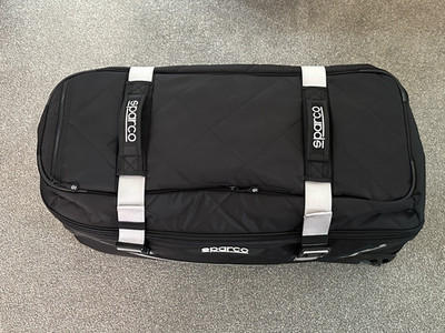 Sparco Tour Racewear Kit Tasche Trolley Rennfahrer Kart schwarz silber